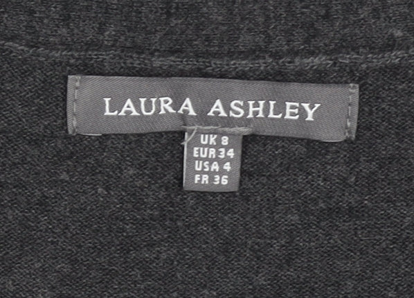 Laura Ashley Women's Grey Cardigan, Size 8