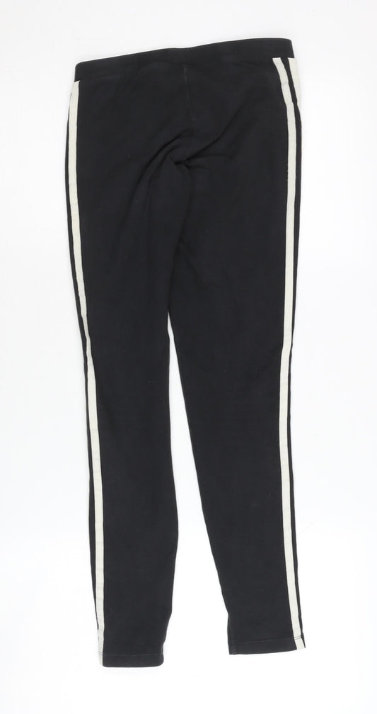 Adidas Women's Black Leggings Size 8 - Stretchy Activewear