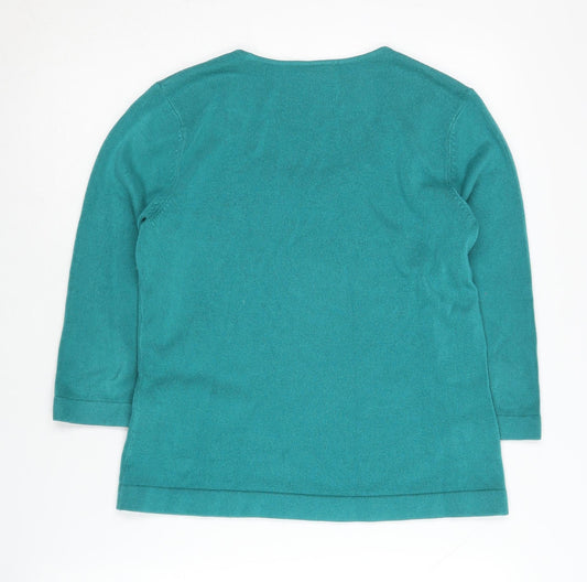 Eastex Women's Green Pullover Jumper, Size 10