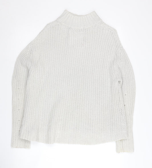 Womens UK Size XS Superdry Ivory Pullover Jumper