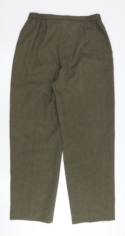 Womens UK Size 17 Eastex Regular Fit Casual Green Trousers