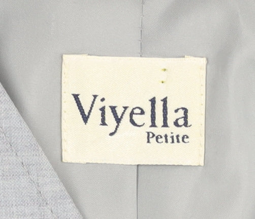 Womens UK Size 14 Viyella Petites Grey Blazer