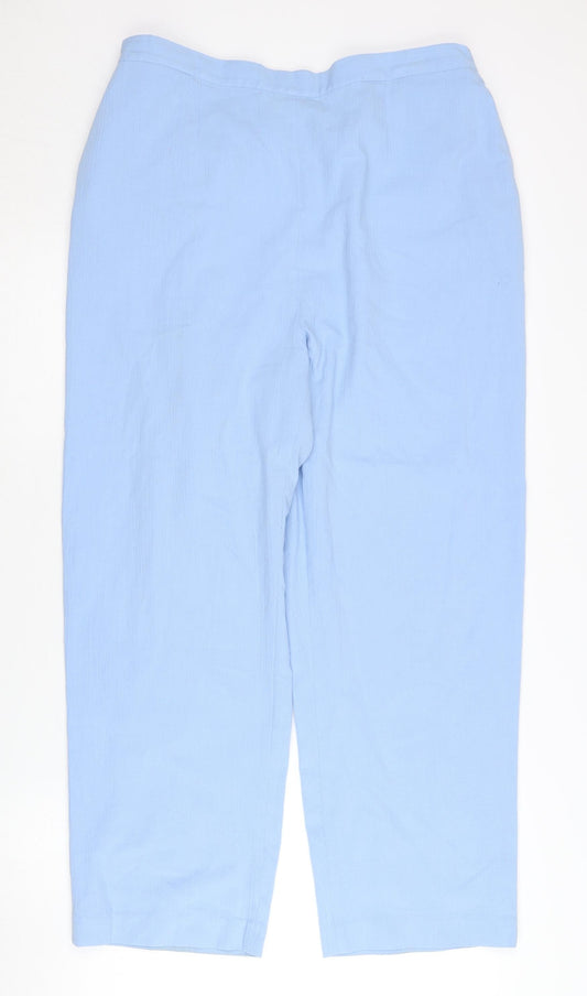 Womens UK Size 18 Honor Millburn Regular Fit Casual Blue Trousers