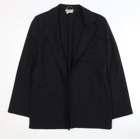 Womens UK Size 12 Jacques Vert Regular Black Blazer