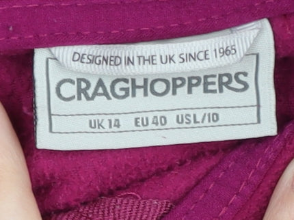Craghoppers Women's Pink Fleece Sweatshirt Size 14
