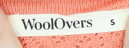 Womens UK Size S Woolovers Pink Cardigan Jumper