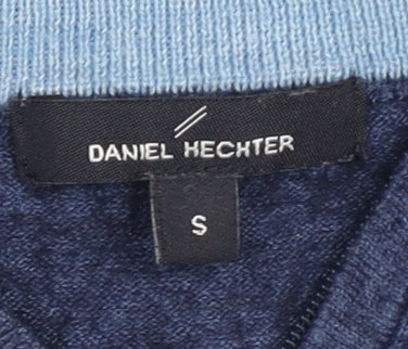 Daniel Hechter Men's Blue S Jumper, 1/2 Zip Knit