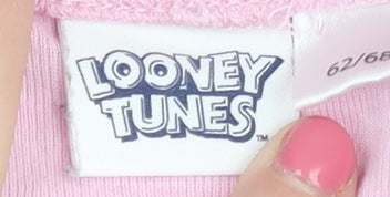 Additional view of Looney Tunes Baby Trousers - Pink, 3-6 Months, unisex