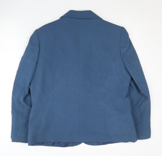 Eastex Women's Blue Blazer, Size 14, Classic Fit, Business Wear