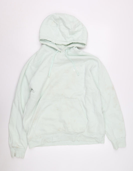 Additional front view of Nike unisex green pullover hoodie -, size L