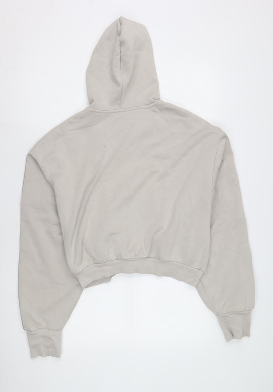 Reebok Women's Beige Full Zip Hoodie L