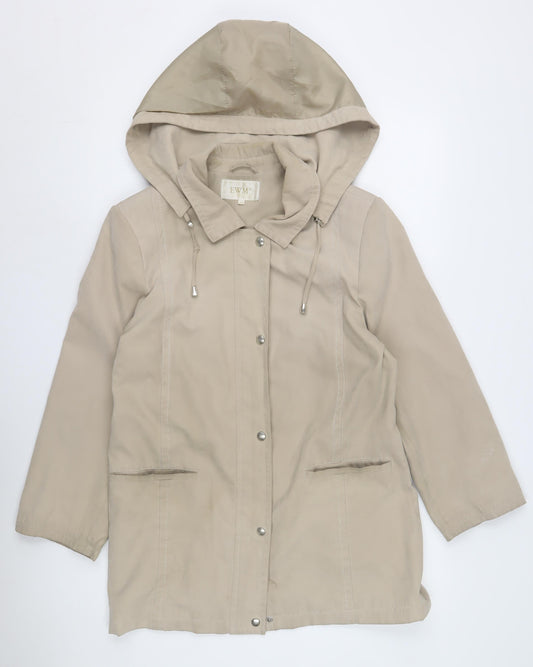 Womens UK Size 12 EWM Beige Parka Coat