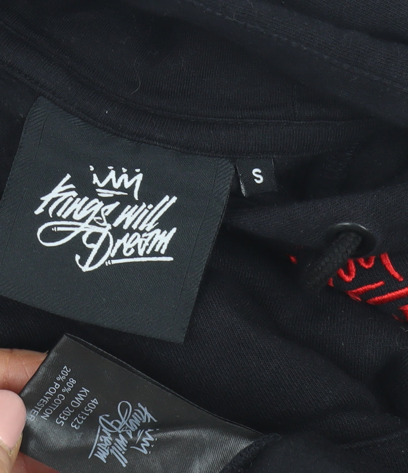Mens UK Size S Kings Will Dream Black Pullover Hoodie