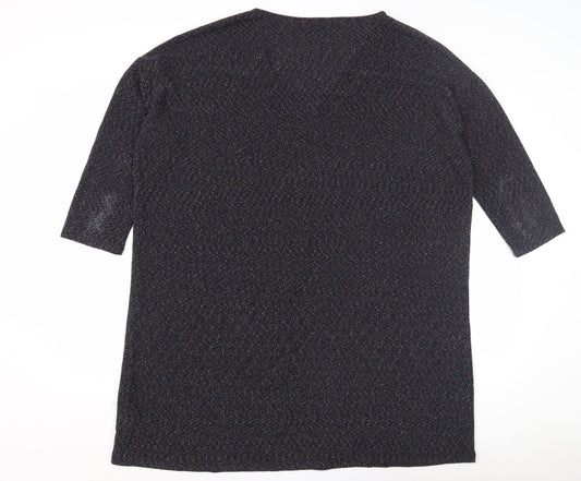 Hush Women's Multicoloured V-Neck Top Size 14