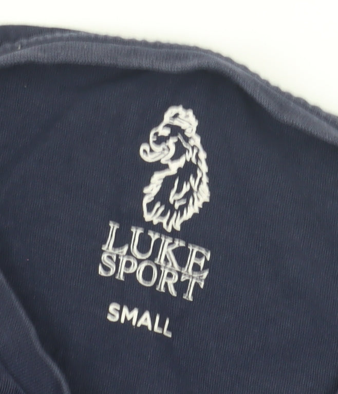 Luke Sport Men's Blue T-Shirt, Size S, Crew Neck