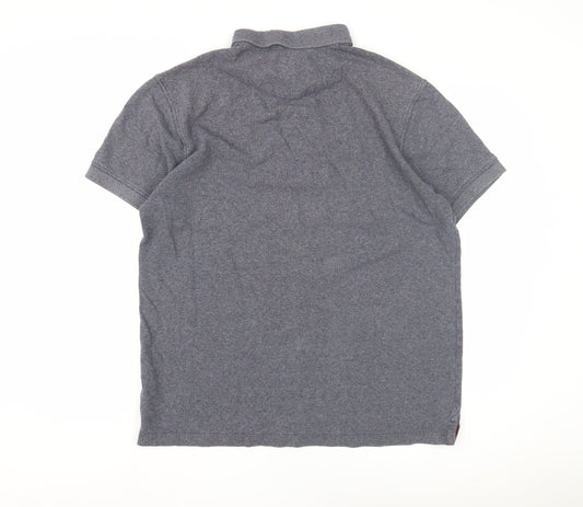 Criminal Men's Grey Polo Shirt, Size L, Casual Style