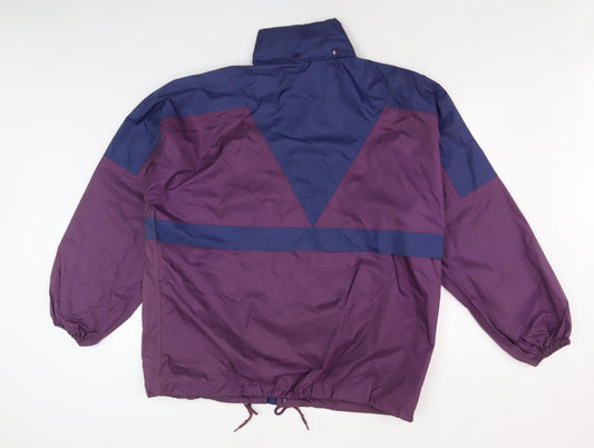 Mens UK Size XL CHILLSTOPPER Purple Windbreaker Coat