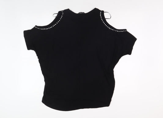 Womens UK Size 12 Select Black Basic T-Shirt