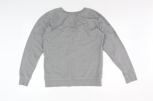 Superdry Women's Grey Pullover Sweatshirt Size L