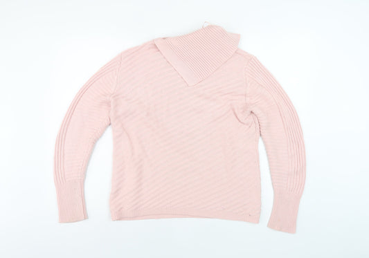 Womens UK Size 12 Roman Pink Pullover Jumper