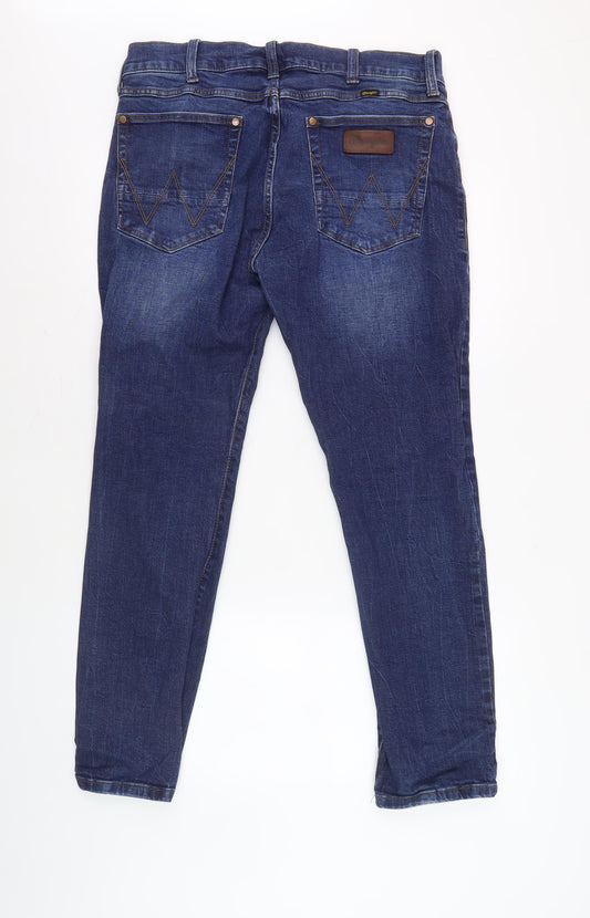 Wrangler Men's Blue Slim Tapered Jeans Size 39