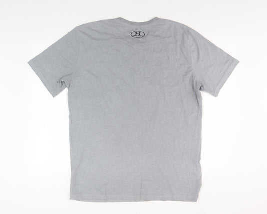 Under Armour Men's Grey Relaxed Fit T-Shirt L