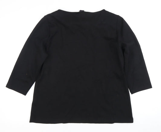 Womens UK Size 18 Marks and Spencer Black Basic Blouse