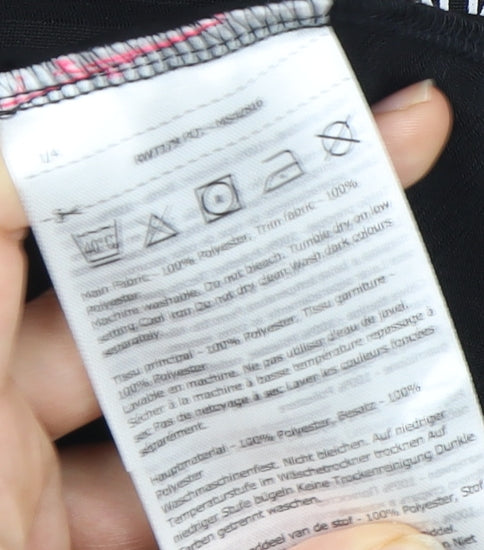 Regatta Women's Black Striped Sleeveless T-Shirt, Size 12