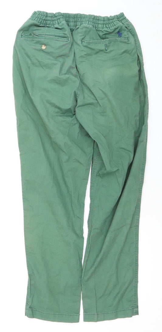 Polo Ralph Lauren Men's Green Classic Fit Trousers Size L
