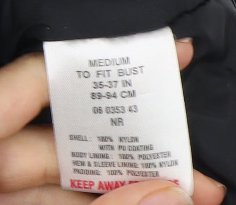 Alpine Snowsport Men's Black Hooded Parka Jacket Medium