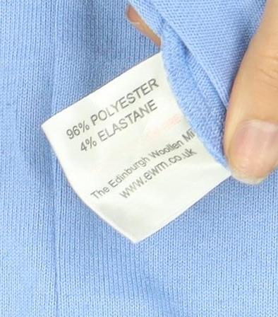 ISLE Collection Women's Blue Roll Neck Top S