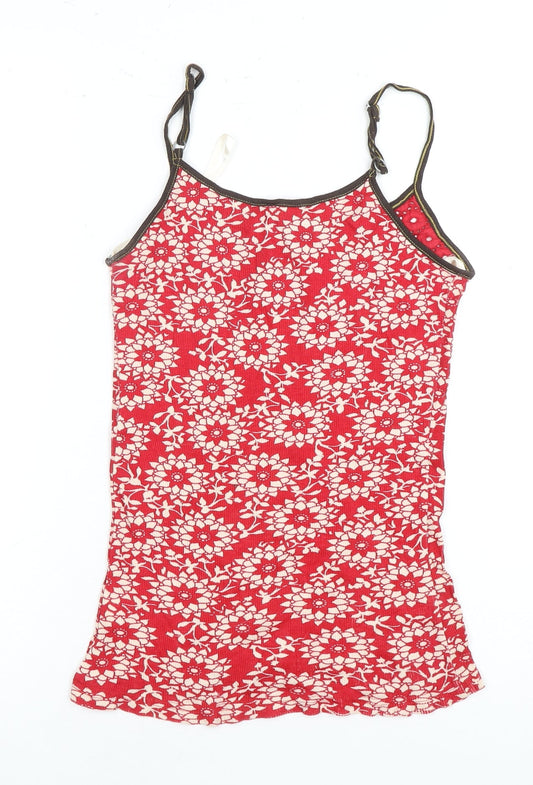 Denim Co Women's Red Floral Camisole Tank