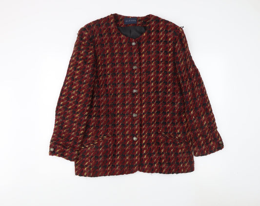 Womens UK Size 14 Alexon Multicoloured Basic Jacket
