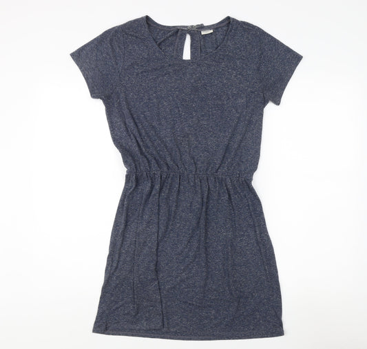 Additional front view of Jacqueline de Yong Blue Women's M Dress, Short Sleeve