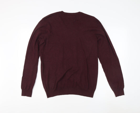 Jasper Conran Men's Red V-Neck Jumper S