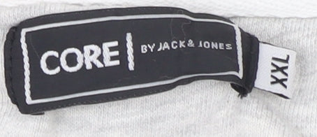 Mens UK Size 2XL JACK & JONES Grey Pullover Sweatshirt