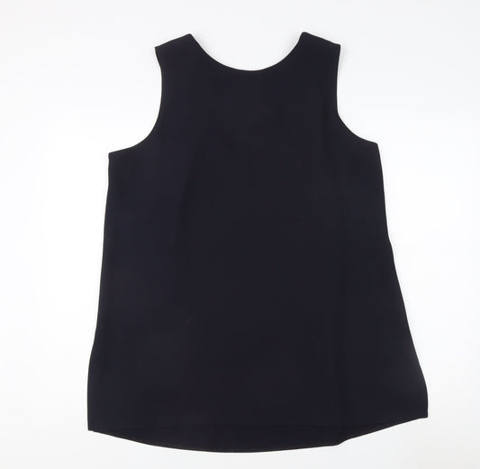 Womens UK Size 20 essence Black Basic Tank