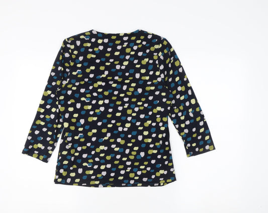 Womens UK Size 10 Eastex Multicoloured Basic Blouse