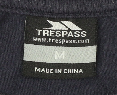 Trespass Men's Blue Graphic Print T-Shirt Size M