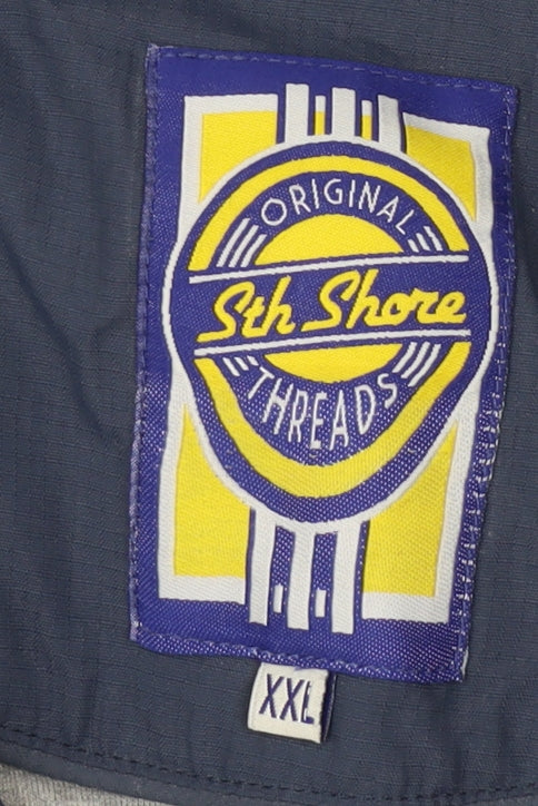 Mens UK Size 2XL Sth Shore Threads Blue Basic Jacket