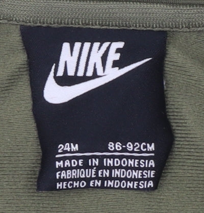 Nike Boys Green Track Jacket 2 Years Full Zip Activewear
