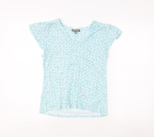 Womens UK Size 8 Laura Ashley Blue Basic Blouse