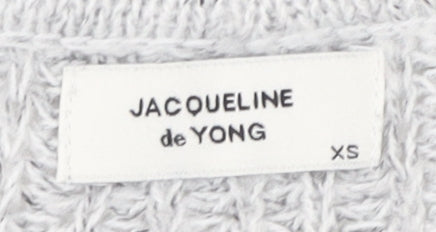 Womens UK Size XS Jacqueline de Yong Grey Pullover Jumper