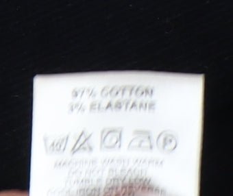 One Up Golf Women's Black Corduroy Trousers, Size 18