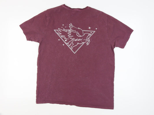Mens UK Size L Harry Potter Purple T-Shirt