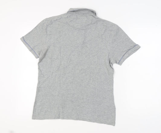 Penguin Men's Grey Polo Shirt M Collared Pocket Style