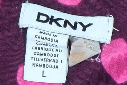 DKNY Women's Multicoloured Pyjama Top - Size L