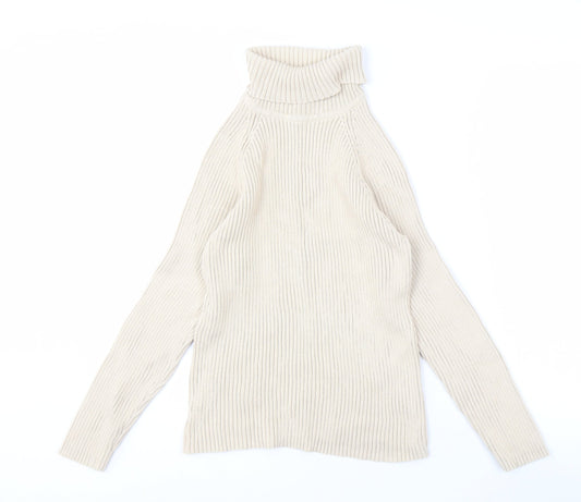 Womens UK Size L Debbie Morgan Beige Pullover Jumper