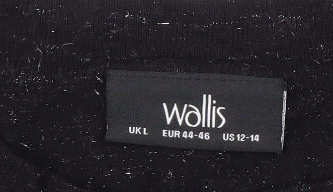 Womens UK Size L Wallis Black Pullover Jumper