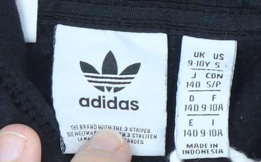 Additional view of Adidas boys’ black pullover hoodie 9-10 years